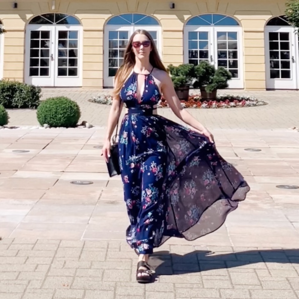 Express cutout maxi dress